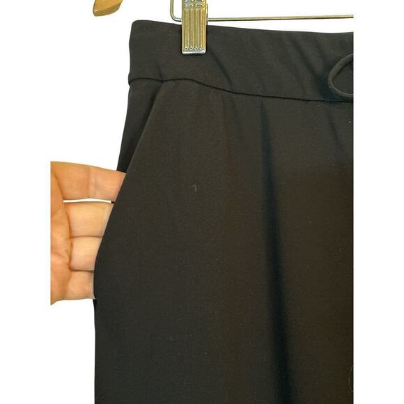 Crz Yoga Women's Stretch High Waisted Drawstring Active Golf Pants Size 12 Black - Picture 5 of 10
